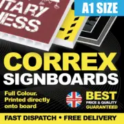 Correx Signs Printed Full Colour - Lamp Post Sign - High Quality - A1 SIZE