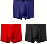 [FARZAH] Mens Boxer Briefs 3pcs/Lots Large Size High Waist Panties Cotton Underpants Man Boxer Men Shorts 8XL 10XL for Men Underwear (Color : ZFX-Z26, Size : 9XL 130-155KG)