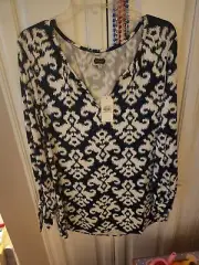 Mud Pie Long sleeve top Large L new with tags