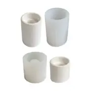 Cylinder Silicone Mold Cement Holder Molds Cylindrical Jar Container Mold