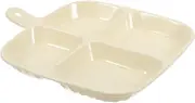 TEMPNAP Versatile Multi Compartment Cooking Prep Tray Divided Plate for Garlic Ginger Onion Sturdy Kitchen Condiment Separator Dish for Home and Professional Culinary Use