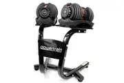 Powertrain 2x 24kg Adjustable Dumbbells | Stand