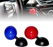 Car One-Button Start Lever,Car Push to Start Button Rocker,Push Start Button Cover, Automotive One Touch Start Button Starter Cover (Blue and Red)