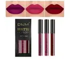 DNM 3Pcs Dark Purple Red Rose pink Matte Liquid Lipstick Sets for Black Women...