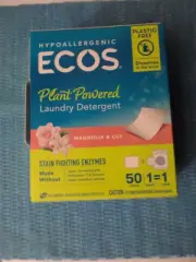 ECOS HYPOALLERGENIC LAUNDRY DETERGENT SHEETS MAGNOLIA & LILLY (10 SHEET PK)