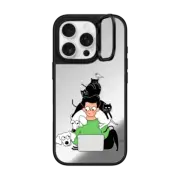 iPhone 16 Pro Mirror Ring Stand Case MagSafe Compatible Working & Pets