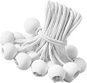 Gatuida 50Pcs Heavy Duty Bungee Cords with Balls for Tarp and Tent Fixing Portable Elastic Straps for Outdoor Use for Securing Cargo and