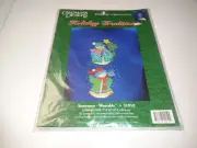 Candamar Designs Wearable Cross Stitch Kit 51052 Snowmen