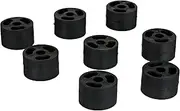 Rough Country 1.25" Front Seat Riser Kit for 1997-2006 Jeep Wrangler TJ - 1158, Black