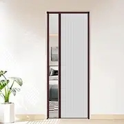 Retractable Honeycomb Door, 20 / 30 / 40 / 50 / 60 inches / 60 inches without drilling, bathroom/bedroom separation barrier to protect privacy (white, 60 x 80 inches (1