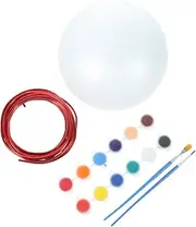 Tofficu 1 Set DIY Foam Globe Craft Kit World Globe Project Materials for Arts Crafts Develop Fine Motor Skills for Classroom Decor Science Projects