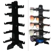 Convenient Black Plastic Glasses Display Stand Perfect for Myopia Glasses