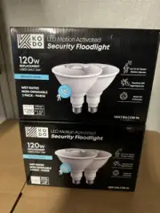 2 KODO LED Motion Activated Security Floodlight 2 pack Daylight 5000K E26
