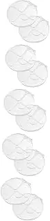 [NUOBESTY] 5sets Professional Acrylic Makeup Mixing Palette Foundation Blush Palette Set Handheld Makeup Artist Must-Have 2pcs*5