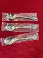 Set of 3 Rolex Collector Spoons Lucano Bucherer of Switzerland Lucerne NEW