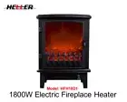 Heller Freestanding 2 Setting 1800W Fan Assist Electric Fireplace Heater HFH18D1
