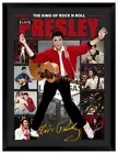 Elvis Presley The King of Rock N Roll signed Framed Memorabilia