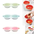Microwave Double Egg Cooker BPA Free Poached Steamer Cup Kitchen Cookware Tool