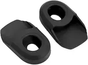 Bike Crank Cover, Silicone BIcycle Crank Arm Sleeve Cover Protective Case Bike Boot Crank Cove for Mountain Bike Road Bike (Black)