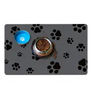 Pet Feeding Mat Absorbent Pet Placemat for Food and Water Bowl with Rubber Backing-Style 1