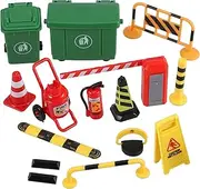 Kisangel 1Set Simulation Model Traffic Sign Tiny for Traffic Barricades for Classroom Sandbox Fun