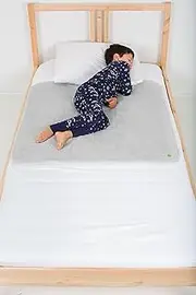 PeapodMats Waterproof Reusable & Breathable Bedwetting Incontinence Mattress Protector Pad - Light Grey 3x3
