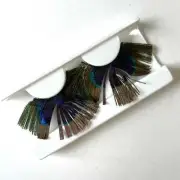 Peacock Feather Eyelashes - Natural ((SECONDS))