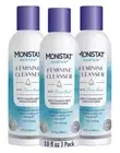 3 Monistat Boric Acid Feminine Cleanser Fragrance Free Wash 10oz EACH SEALED
