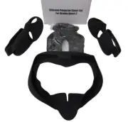 Silicone Protector Cover Set For Oculus Quest 2 Black