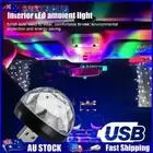 Mini Disco Stage Light Sound Activated LED Magic Disco Ball Lamp for Party Bar A