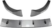Car Front Bumper Spoiler for A3 for 8Y for S3 2021 2022 2023 Front Bumper Lip Spoiler Diffuser Splitters Body Kit Aprons Cover Guard Trim Car Accessories(Look)
