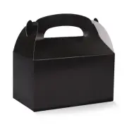 36 Pack Black Party Favor Treat Boxes, Paper Gable Boxes for Baby Shower, Bir...
