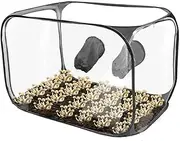 Mushroom Monotub Kit, Mushroom Growing Still Air Box, Mushroom Grow Bags Home Mushroom Grow Tent for Fresh Air Exchange, Portable Foldable Up Mushroom Grow Kit