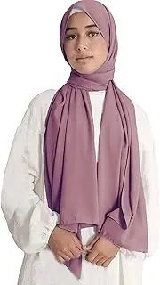 [Lina & Lily] Medina Silk Hijab Head Scarf Shawl Wrap for Muslim Women Non-see-through Non-slip