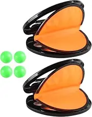 Catch Ball Game Set - Cross and Catch Paddle Gam | Toss and Catch Ball Set | Sports Equipment Toddler Play Activities | Parent-Child Interaction for Birthday Travel Backyard Summer Playground Camping