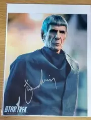 Leonard Nimoy STAR TREK AUTOGRAPH 2009 Movie Spock Style D