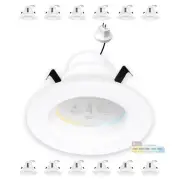 12 Pack 4 Inch MR16 Retrofit LED Recessed Lighting, 5CCT Selectable 2700K/300...