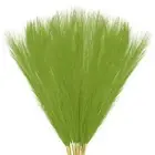 20-Pack Faux Pampas Grass 21.7 Inch for Home Decor/Wedding [Grass Green]