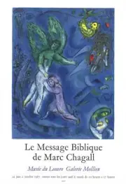 MARC CHAGALL The Struggle of Jacob and the Angel 28.75" x 20" Lithograph 1967 Mo