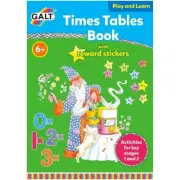 GALT - Times Tables Book - Educational Learning with Gold Reward Stickers fro...