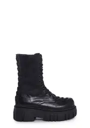 [Club Exx] Celestial Candy Corset Boots - Black
