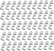 [LALAFINA] 50pcs Silver Plated Charm Kit Diy Jewelry Making Charms Pendant Necklace Set