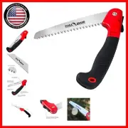 7.7-Inch Folding Hand Saw with Triple-Cut Razor Teeth for Professional Gardening