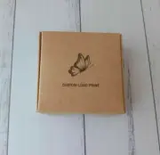 300 Kraft Paper Boxes Business Logo Print Gift Soap Jewelry chocolate Cookie Box