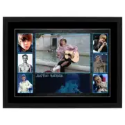 JUSTIN BIEBER FRAMEDPOSTER COLLAGE PRINT ONE DIRECTION MENDES MUSIC MEMORABILIA