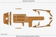 2017 AXIS A22 Swim Platform Cockpit Boat EVA Pads Foam Faux Teak Deck Flooring
