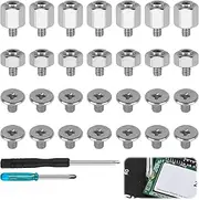 M2 SSD NVMe Computer Screw Fixing Kit 7 Sets of M2x2.5+2.5 & M2x4.5+2.5 with 2 Precision Screwdrivers Perfectly Compatible with All PC Devices & Small Machinery High Hardness Fasteners