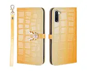 For Samsung Galaxy Note 10 Cover Wallet - Yellow