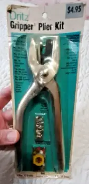 Vintage NOS Dritz Plier Kit Made In USA Unopened