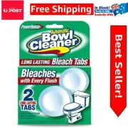 Effortless Toilet Maintenance: 2-Pack Bleach Cleaning Tablets by Powerhouse